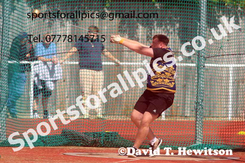 Senior Mens hammer, 2024 Northern Senior and Under-20s Track and Field Champs, Middlesbrough.  Photo: David T. Hewitson/Sports for All Pics